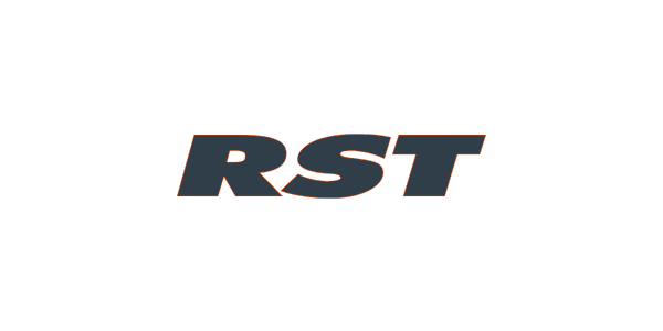 Logo RST, symbolisant la collaboration de Linbo Transportation Tech avec la célèbre marque de systèmes de suspension hautes performances pour véhicules électriques.